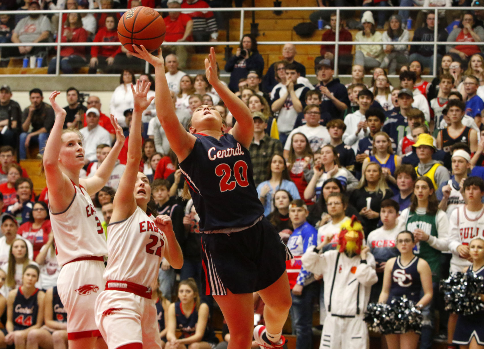 2A girls basketball semistate: South Central vs. Frankton